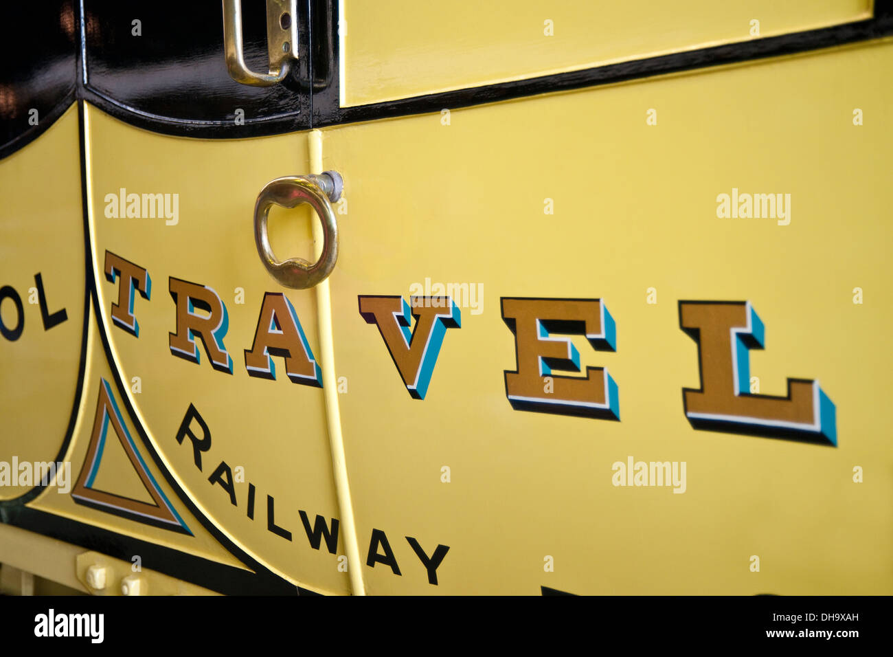 Nahaufnahme Des Alten Eisenbahnwagens im National Railway Museum York North Yorkshire England Großbritannien GB Großbritannien Stockfoto