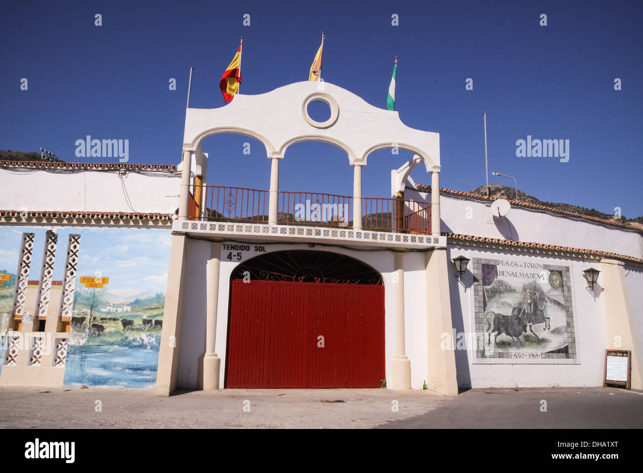 Stierkampf in Mijas, Spanien Stockfoto