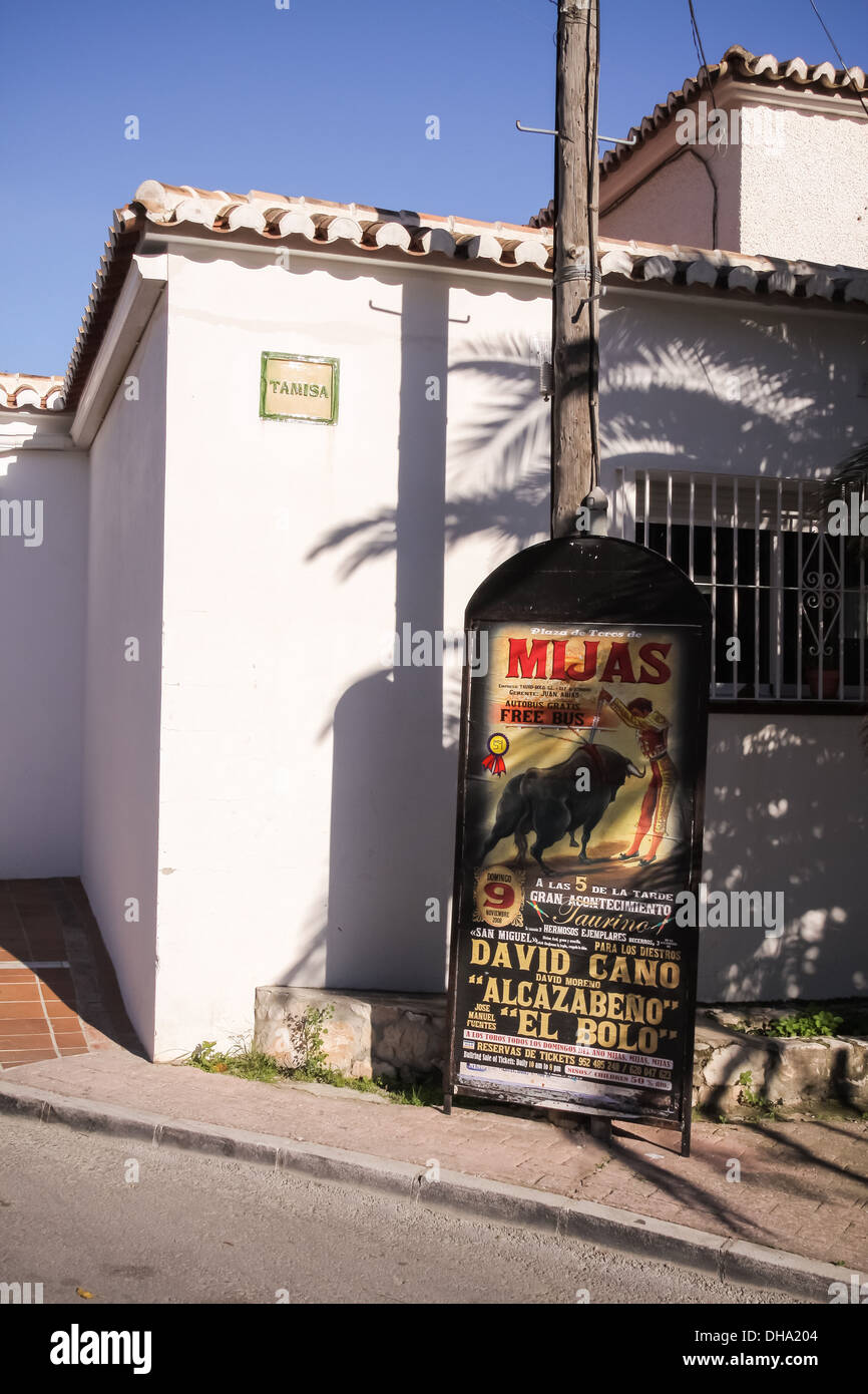 Stierkampf in Mijas, Spanien Stockfoto