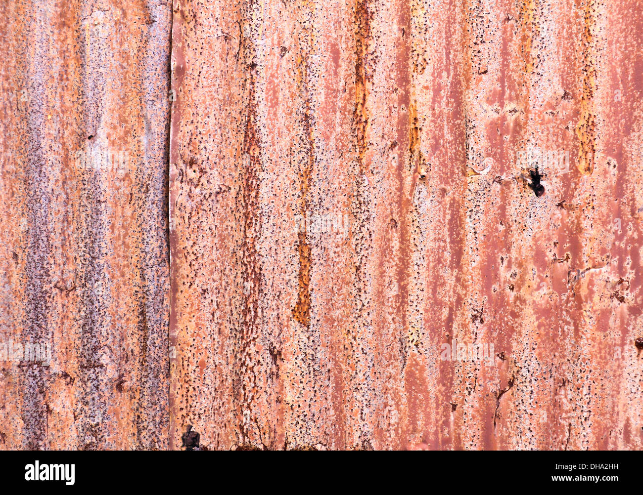 Alten Wellblech-Zaun für den Hintergrund. Stockfoto