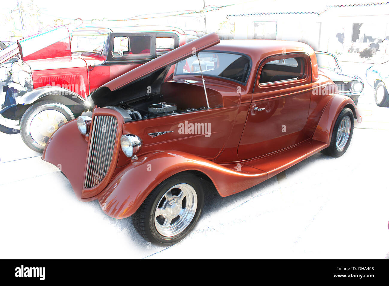 Hotrod Coupe Stockfoto