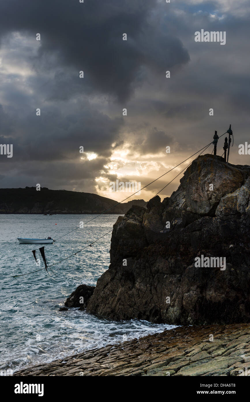 Saints Bay Harbour, Guernsey, Channel Islands. Stockfoto