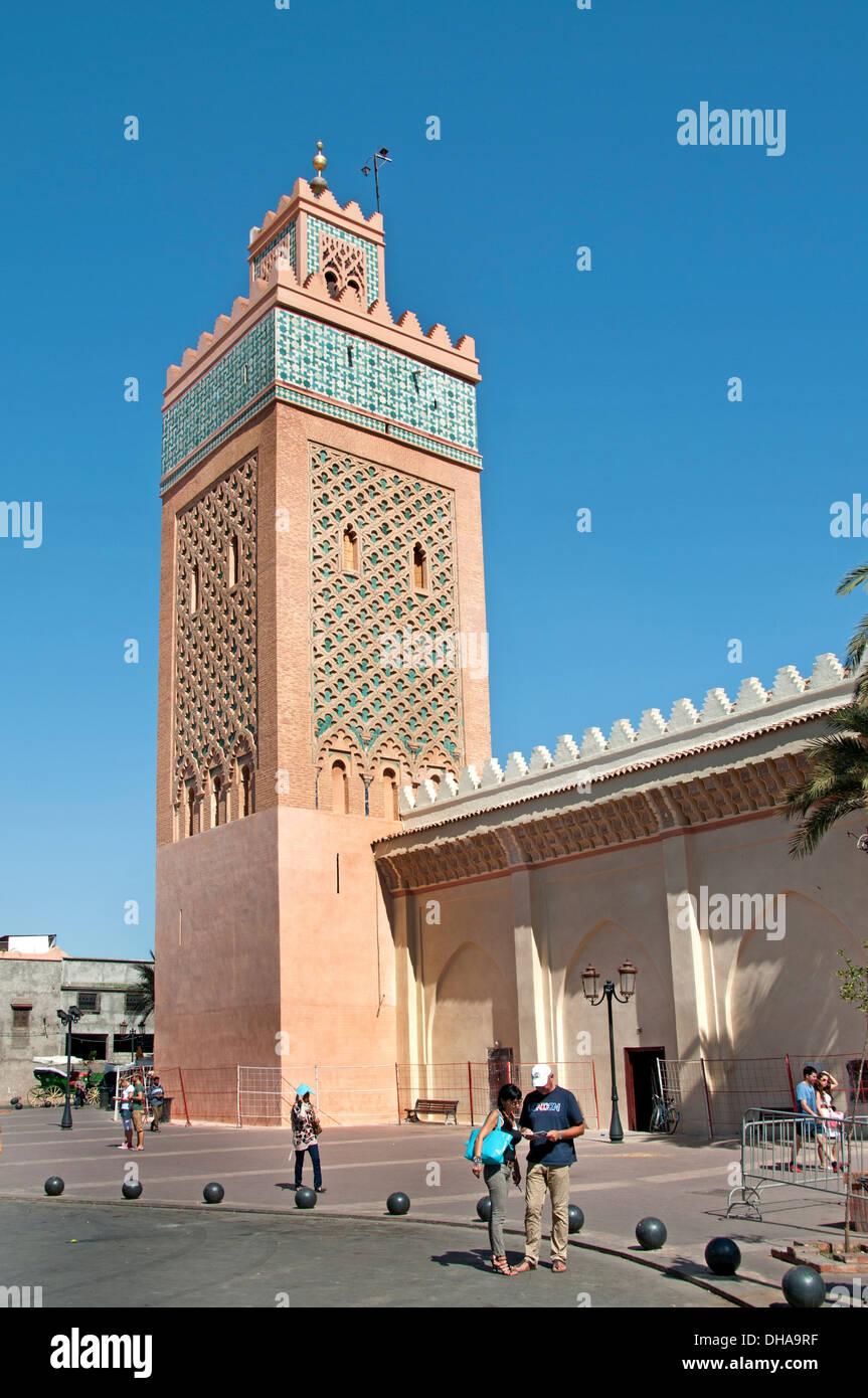 Moschee De La Kasbah Marrakesch Marokko Islam Muslim Stockfoto