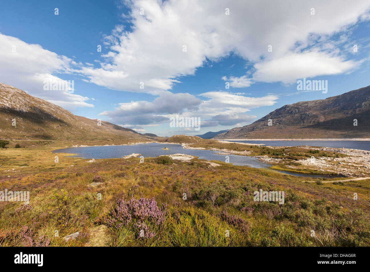 Loch Cluanie in den Highlands von Schottland. Stockfoto