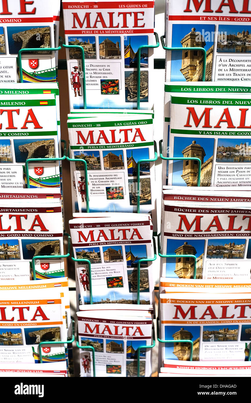 Malta. Tourismus. Malta Urlaub Leitfäden und Broschüren. Stockfoto