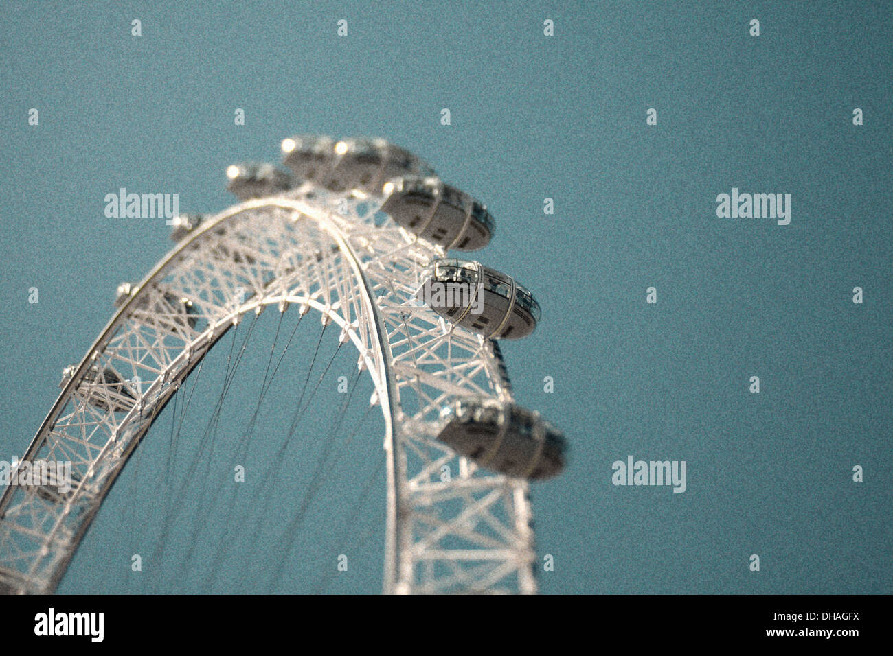 Millennium Wheel London differenzielle Fokus, Lensbaby Stockfoto