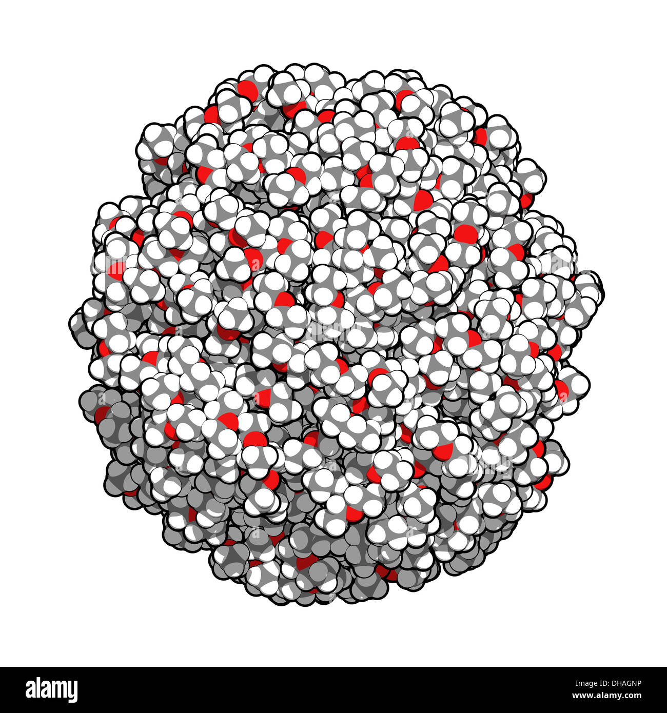 Diethylether (Äther, Ethoxyethane, Et2O) Moleküle, flüssige Sphere-Modell. Sehr volatil und brennbaren organischen Lösungsmittel. Stockfoto