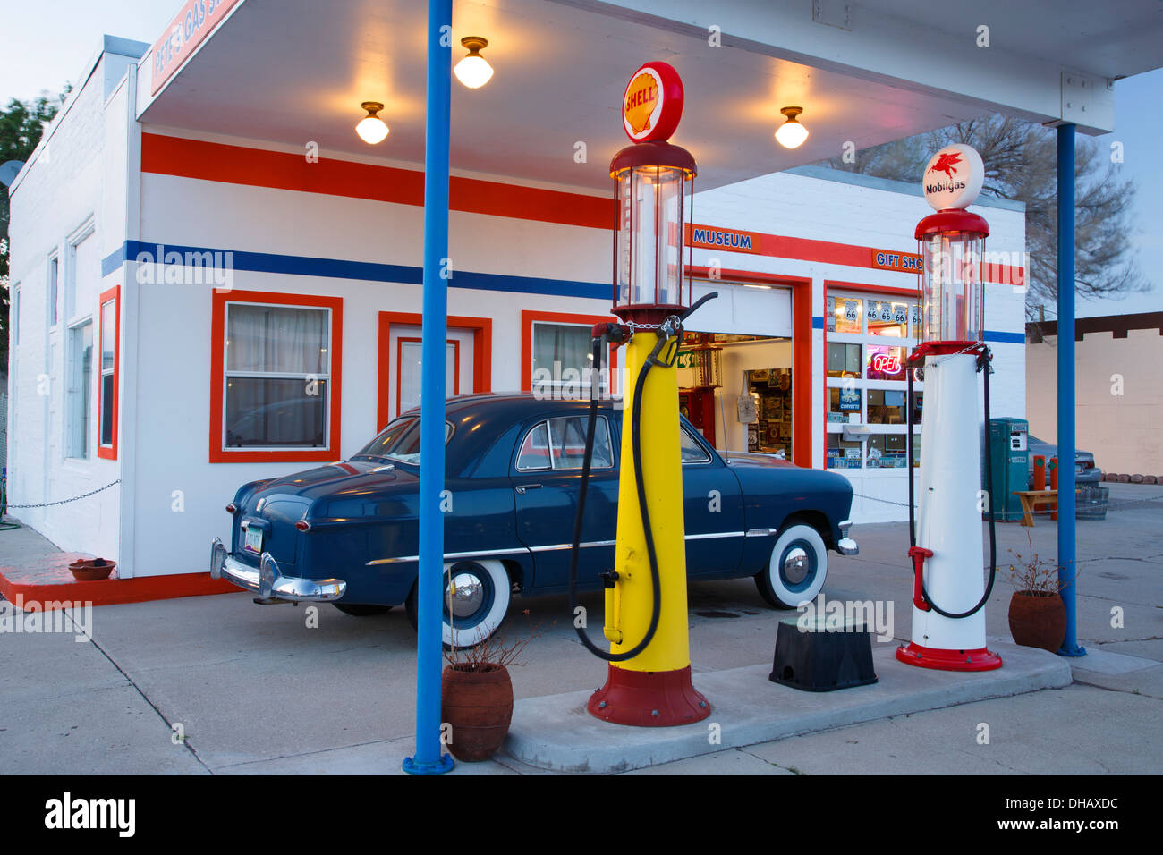 Entlang der Route 66 in Williams, Arizona. Stockfoto