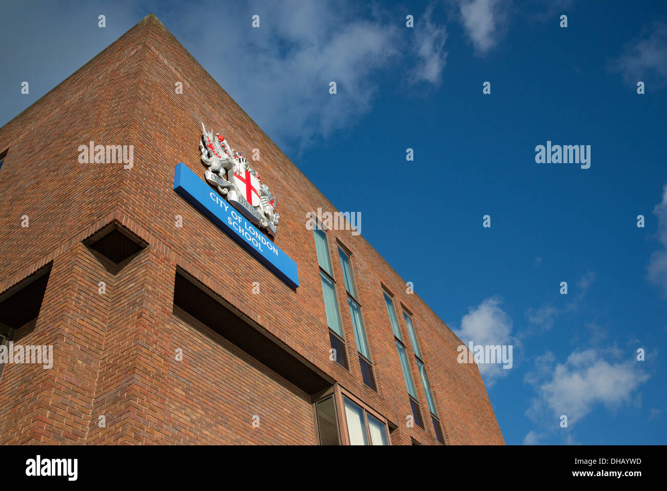 Die City of London School am Ufer der Themse südlich von St. Pauls Stockfoto