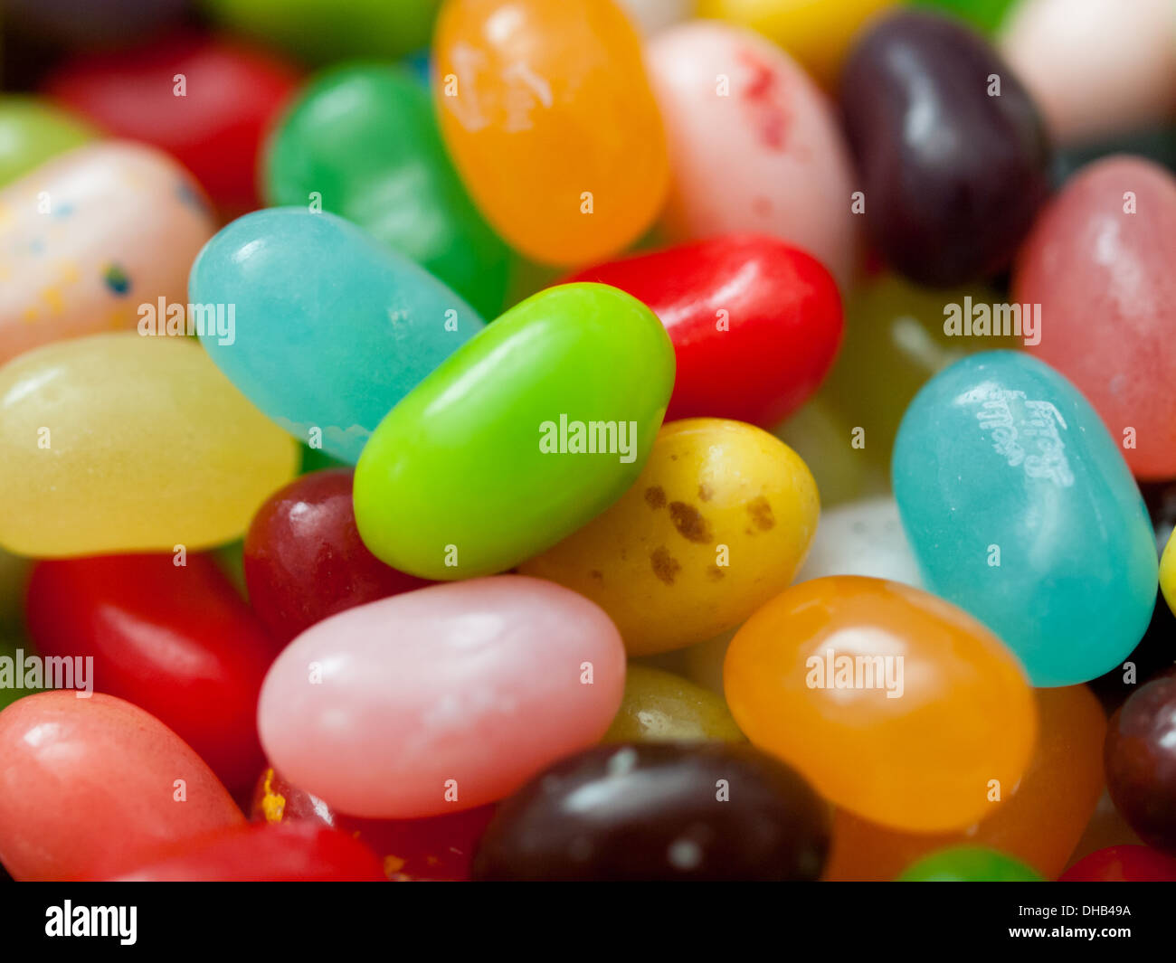 Jelly Belly Candy Company Gummibärchen.  Yum! Stockfoto