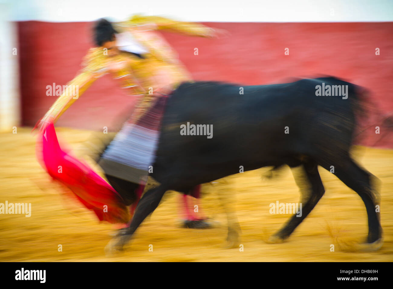 Stierkampf in Mijas, Spanien Stockfoto