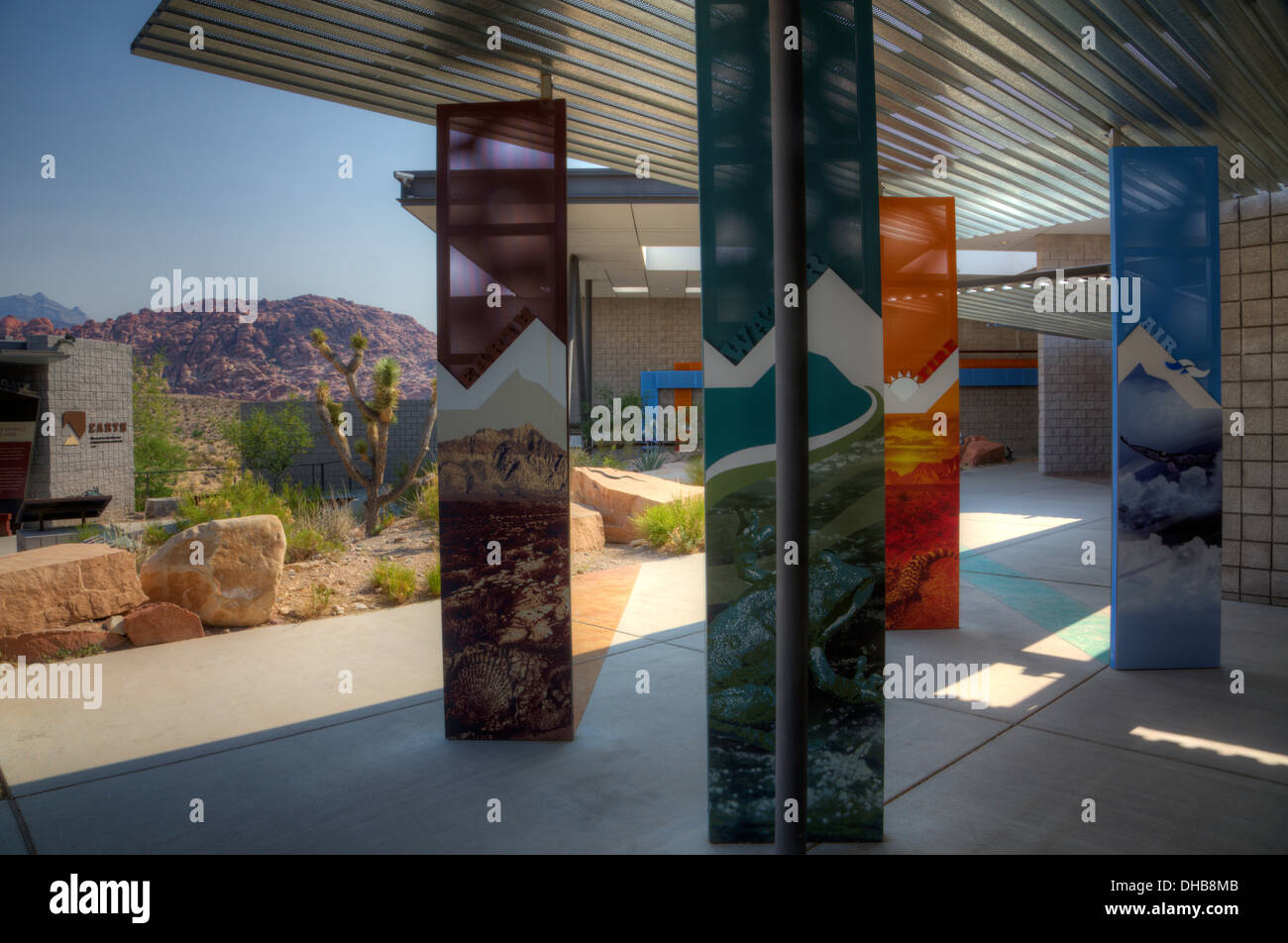 Red Rock Canyon National Conservation Area Visitor Center, Las Vegas, Nevada Stockfoto