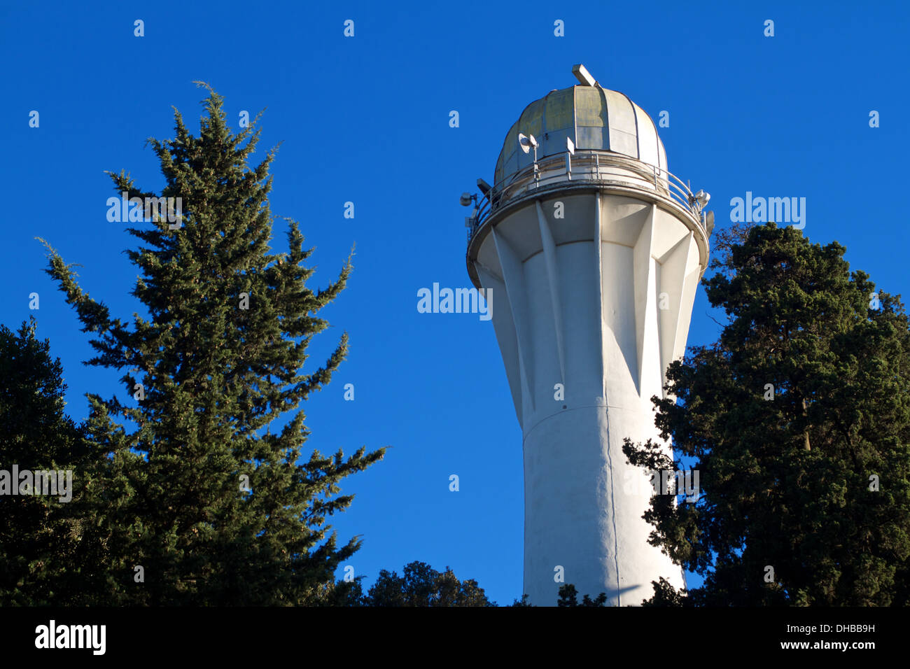 Astronomische Observatorium von Rom in Italien, Blu sky Stockfoto