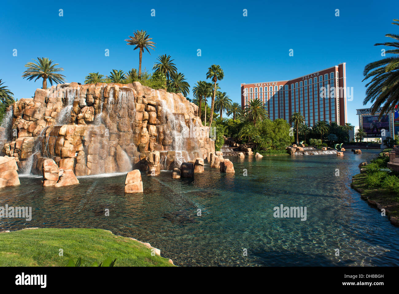 Treasure Island Hotel und Casino. Stockfoto