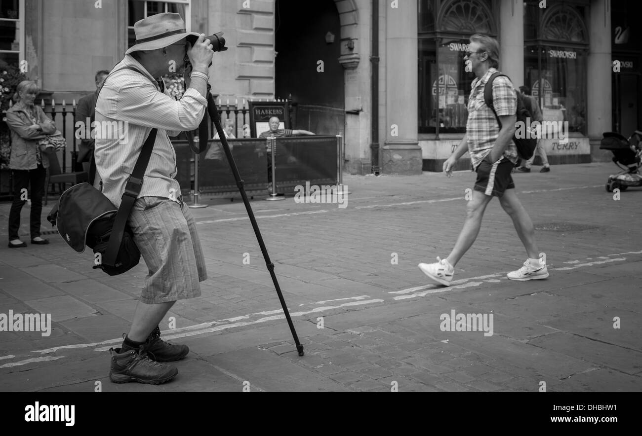 Touristen-Fotografen in York Stockfoto