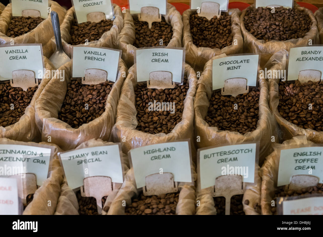Kaffee Bohnen Stockfoto