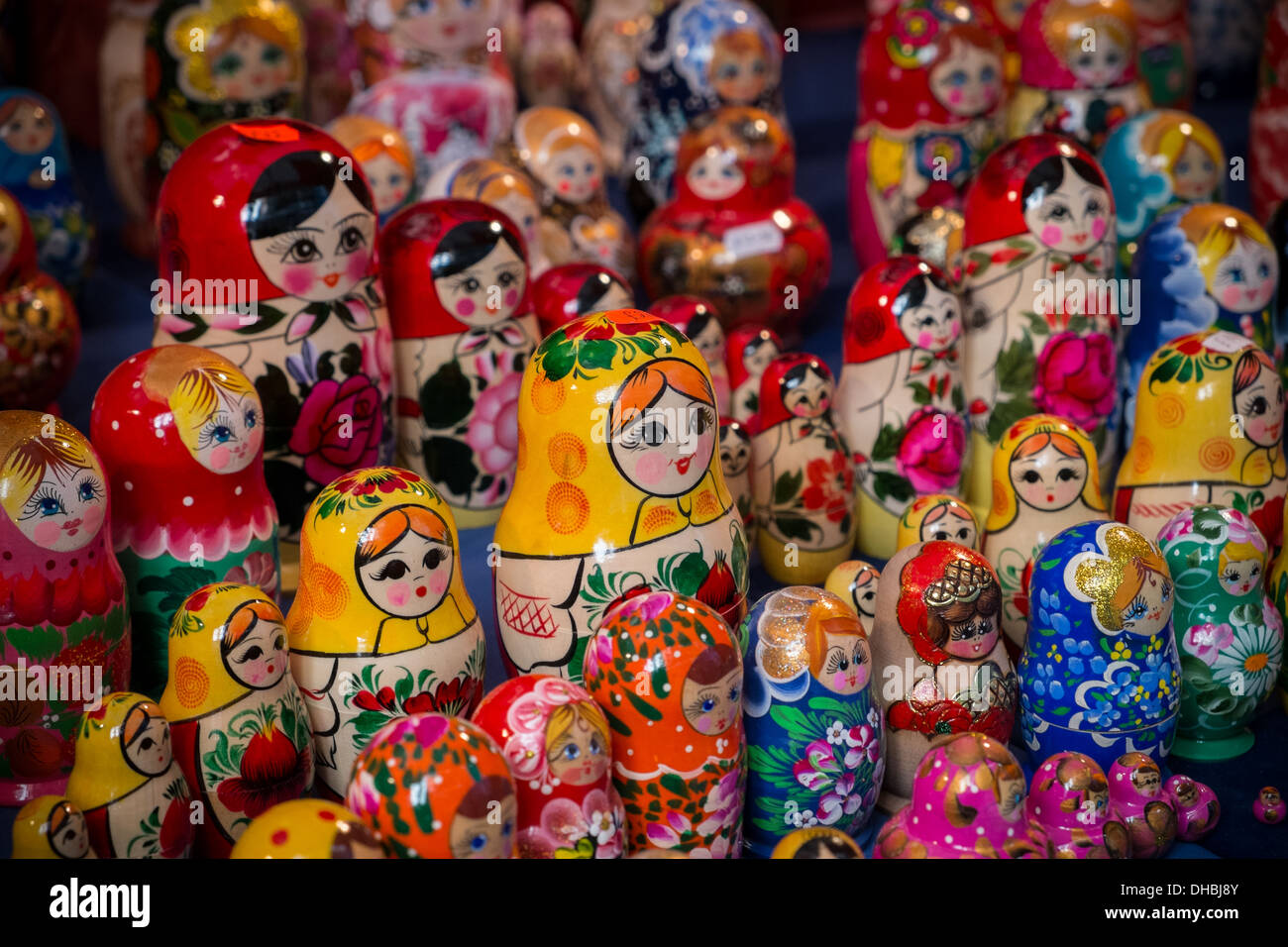 Matroschka Puppe russischen Nesting dolls Stockfoto