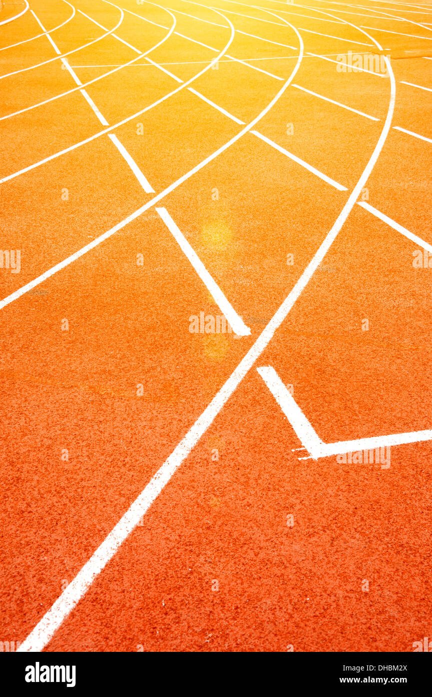 Sportler-track Stockfoto