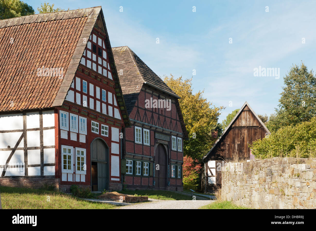 Fachwerk Fachwerkhaus aus dem 18. Jahrhundert, Deutschland, Europa Stockfoto