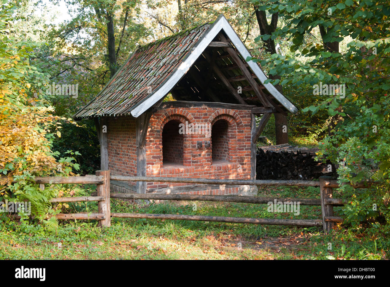 Altes Backhaus aus dem achtzehnten Jahrhundert, Deutschland, Europa Stockfoto