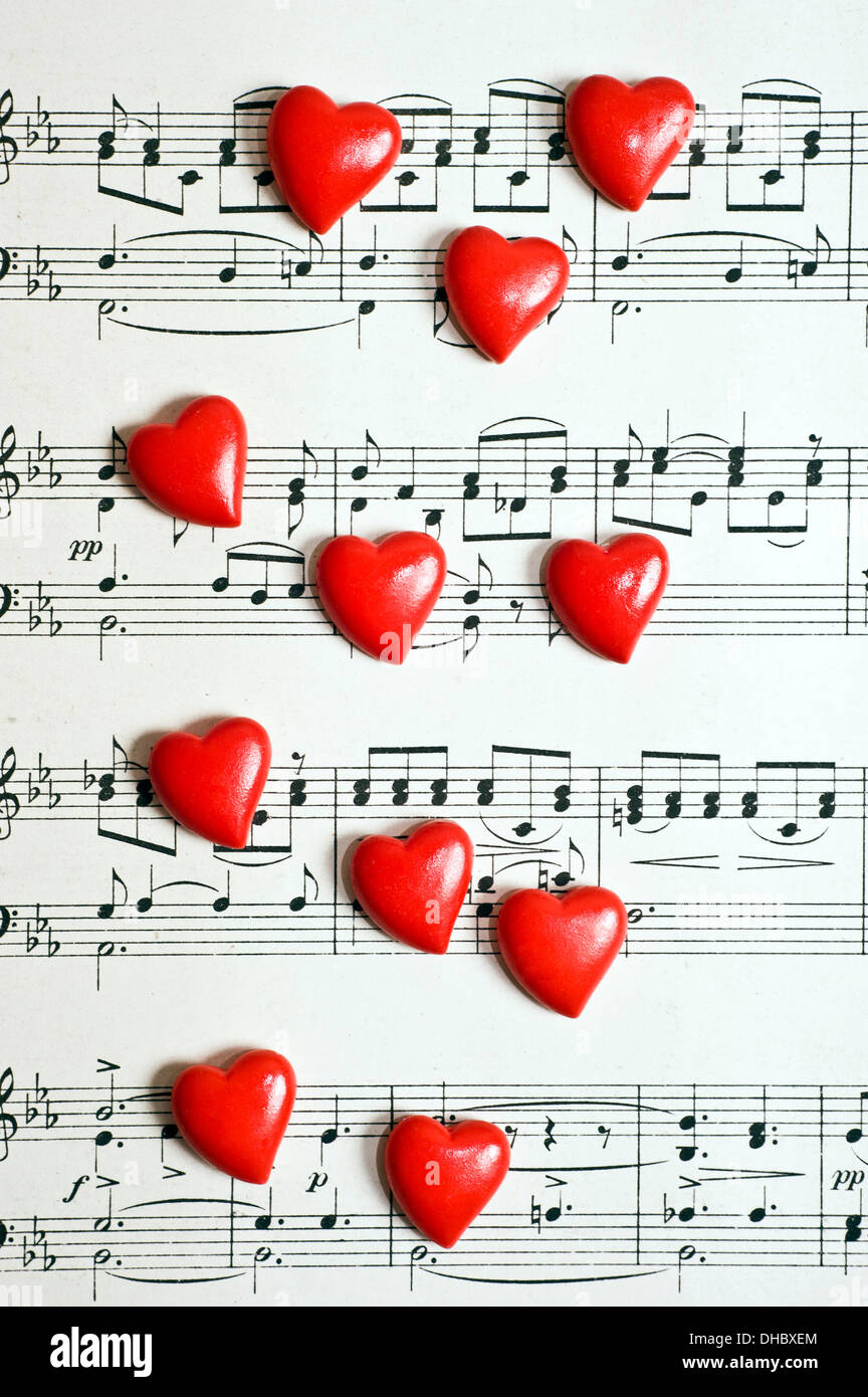 Liebe Musikkonzept Stockfoto