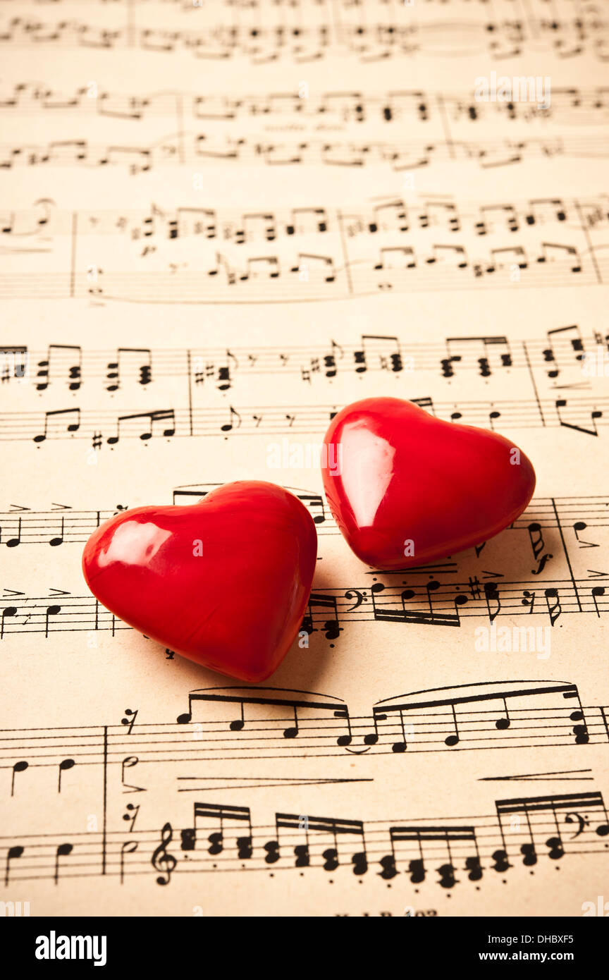 Liebe Musikkonzept Stockfoto