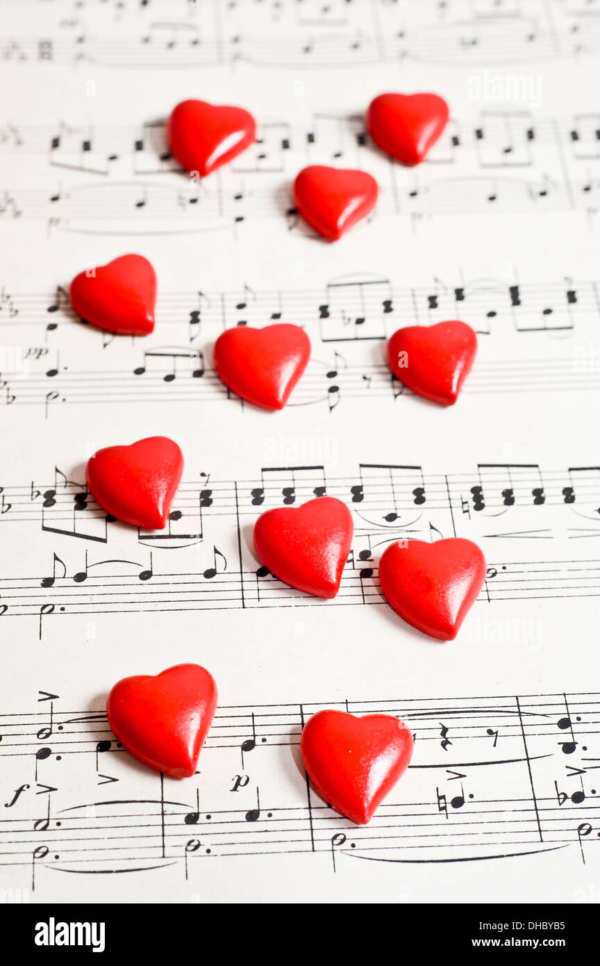 Liebe Musikkonzept Stockfoto