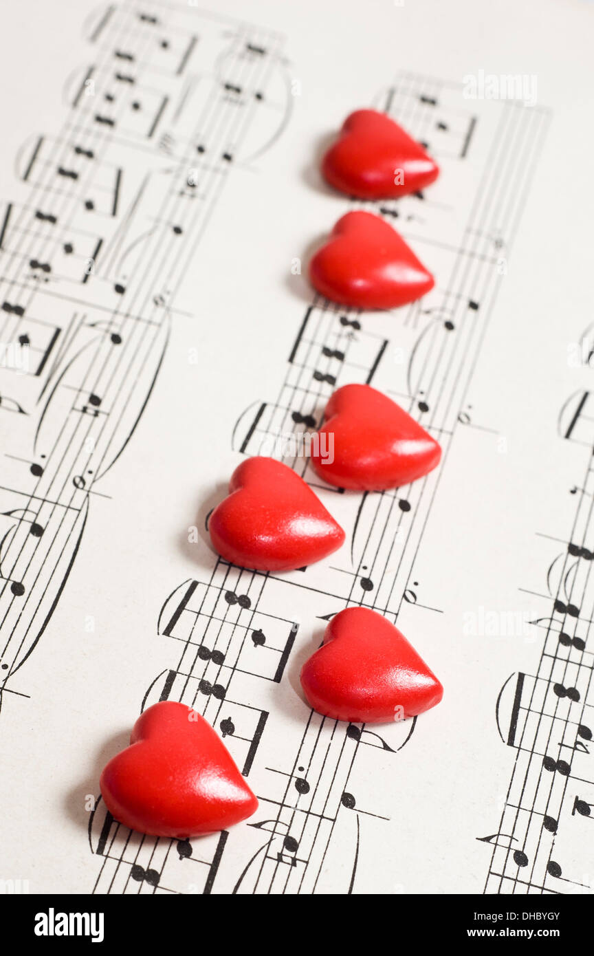 Liebe Musikkonzept Stockfoto