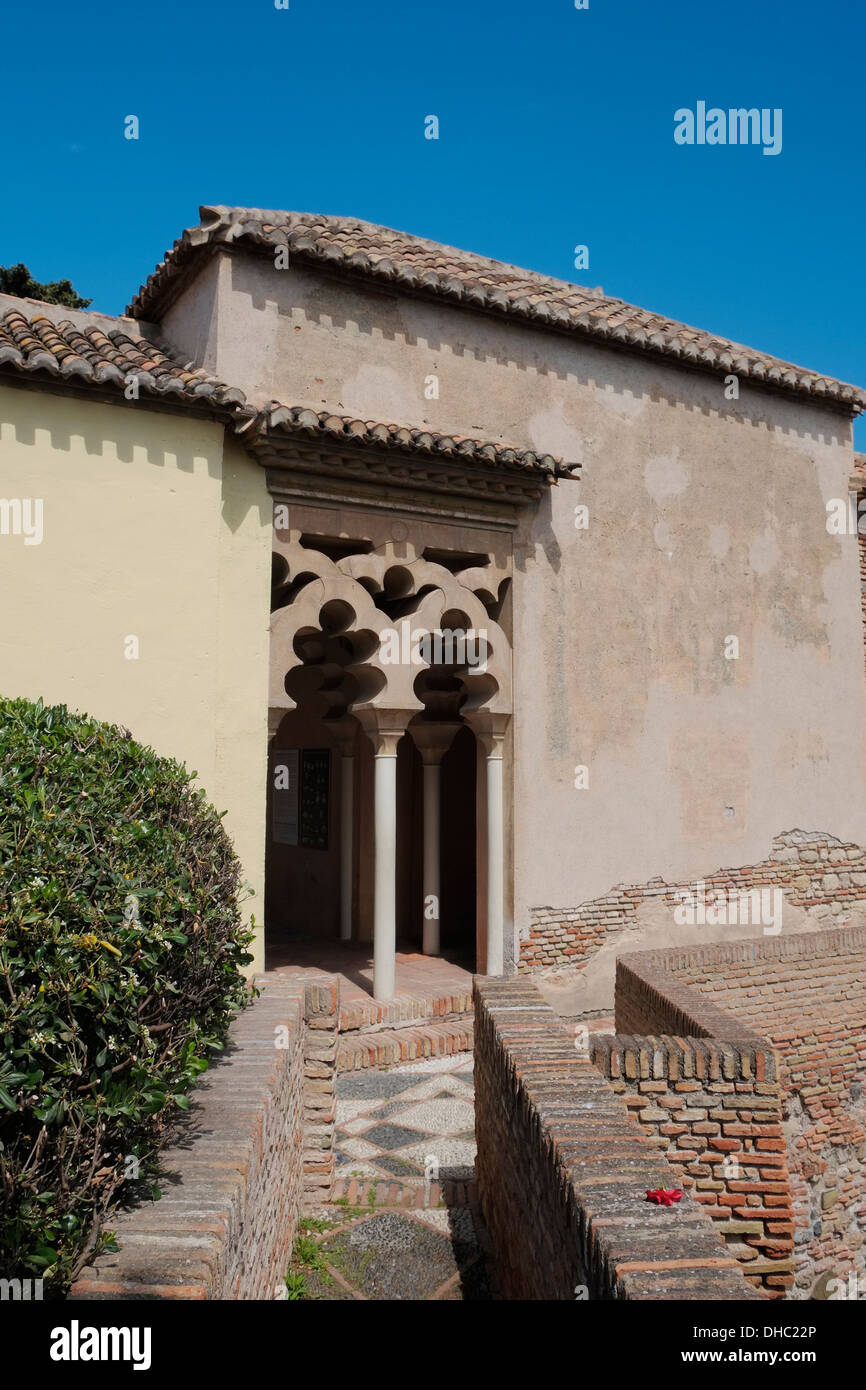 Die Alcazaba, Málaga, Andalusien, Spanien. Stockfoto