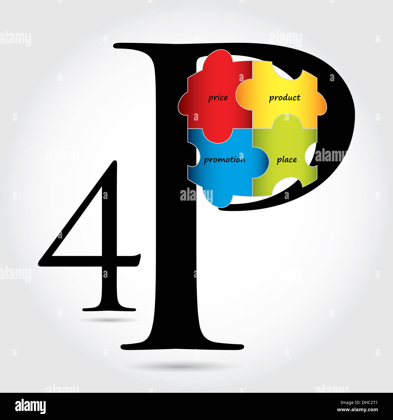 spezielle Marketing-Mix-design Stockfoto