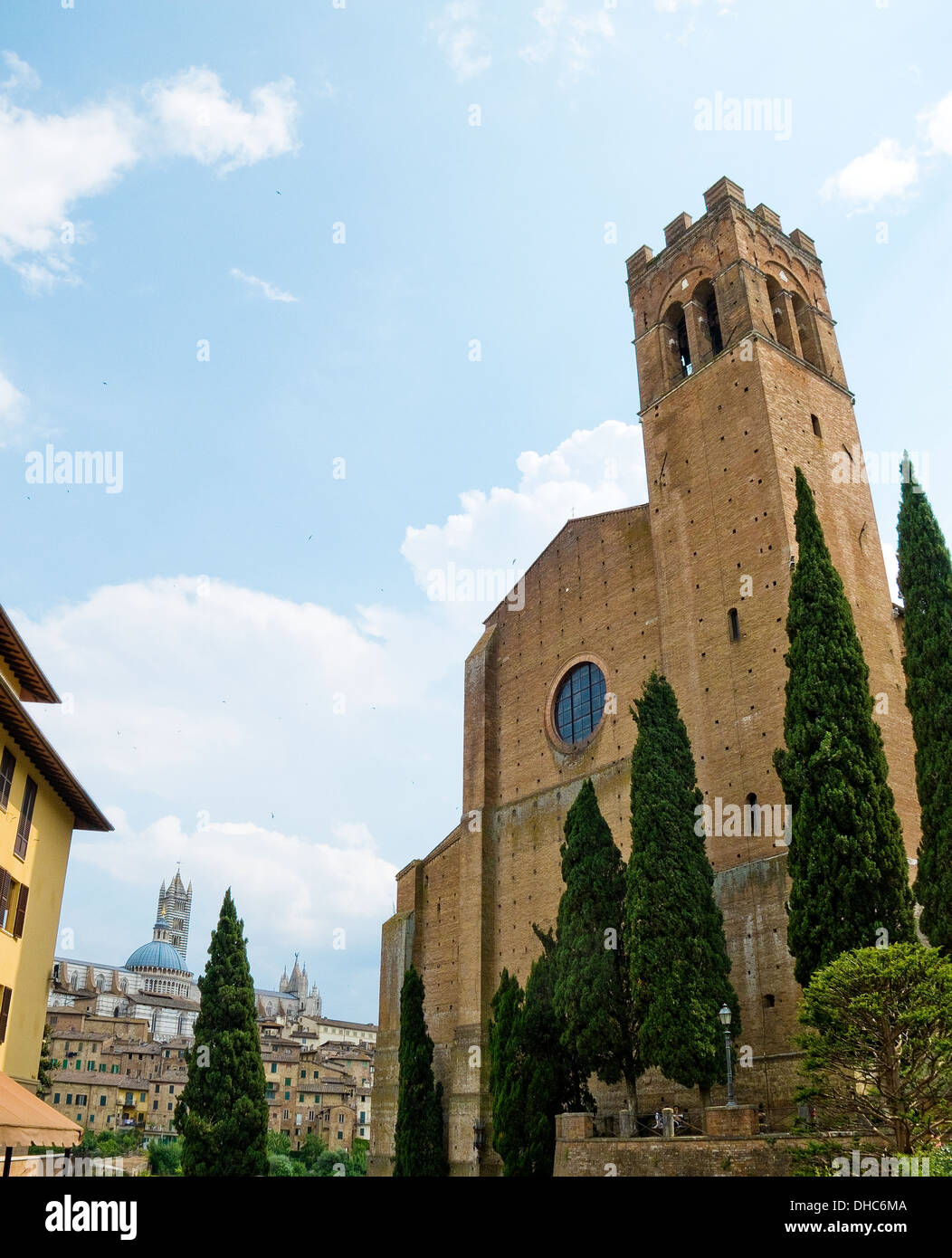 Die Basilika San Domenico, auch bekannt als Basilica Cateriniana. Siena, Italien Stockfoto