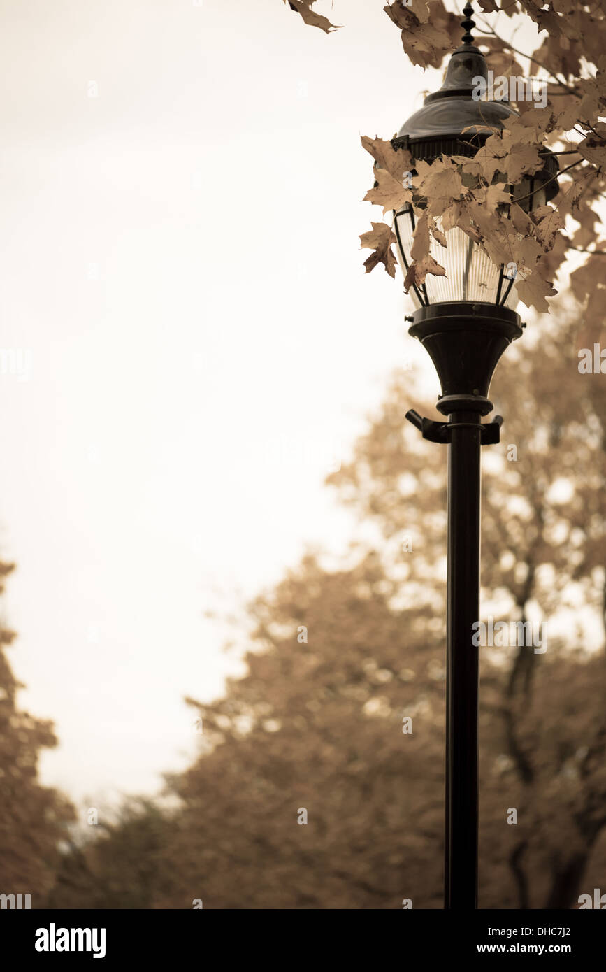 Alte antike Gas Lamp Post. Stockfoto