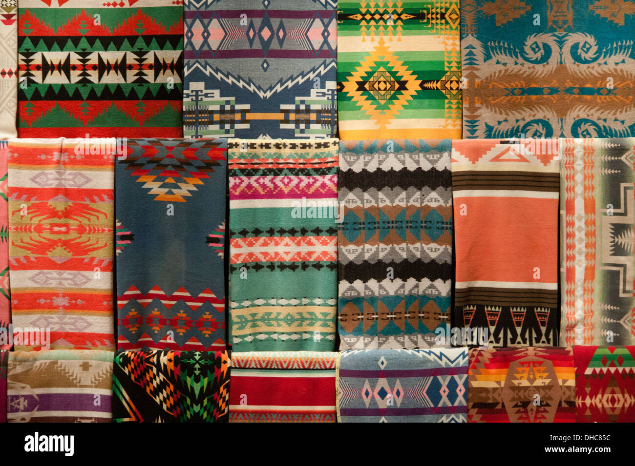 Indianer Decke Sammlung, Dale Chihuly, Garden of Glass, Seattle, Washington  Stockfotografie - Alamy