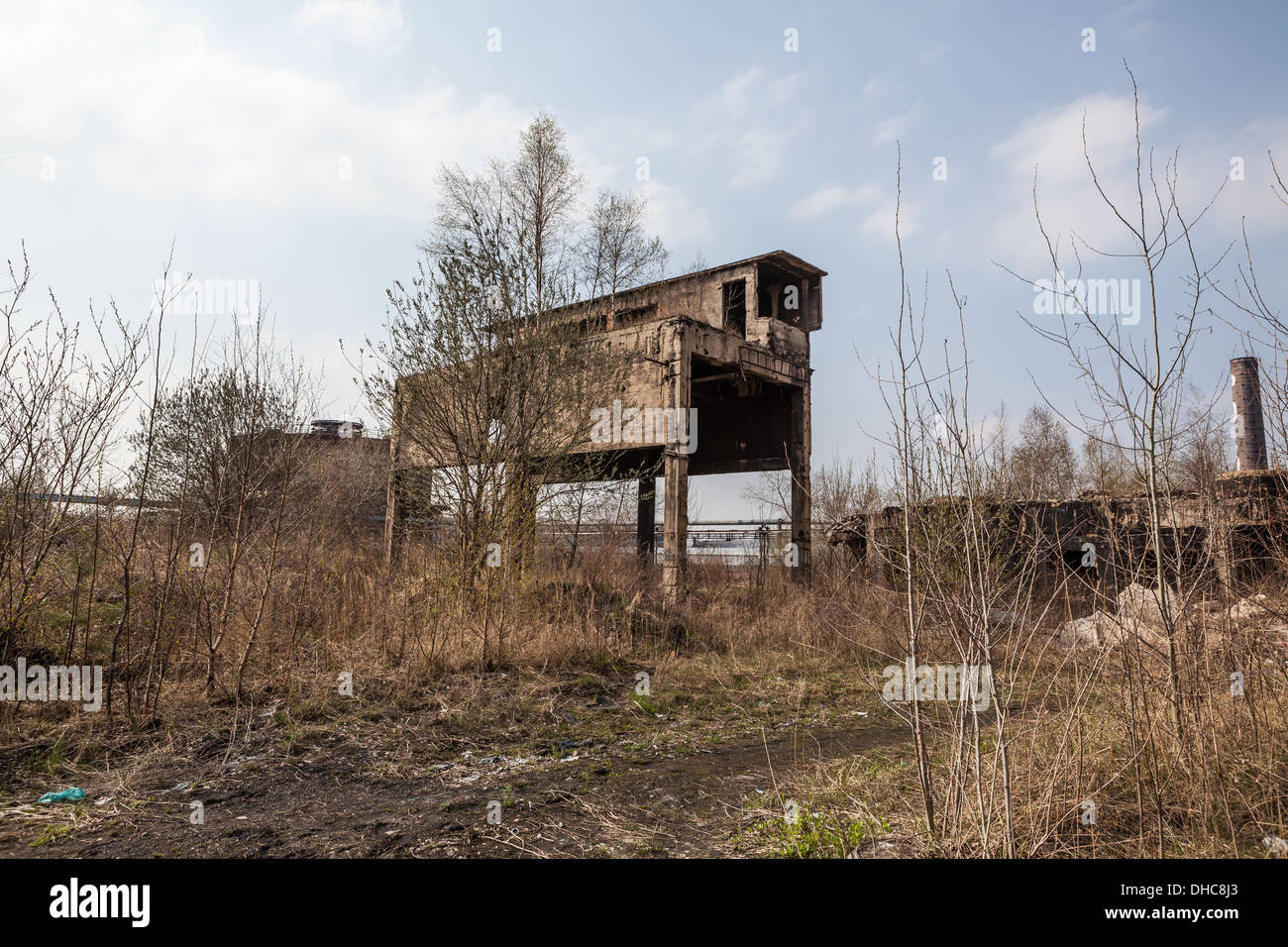Verfallene Stahlwerk Poldi Fabrik in Kladno in Tschechien Stockfoto