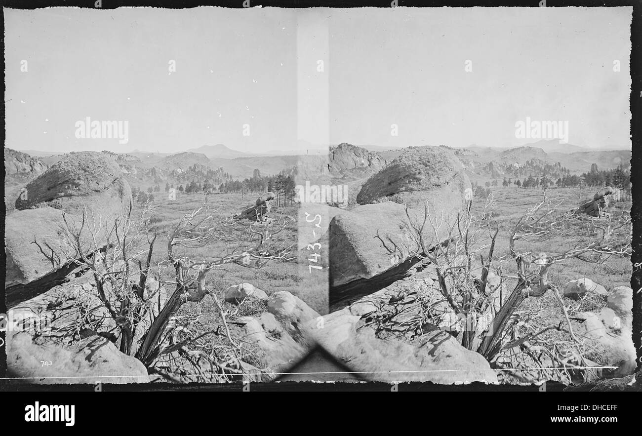 Blick in die Felsen der Pleasant Park in der Nähe von Rittersporn. Douglas County, Colorado. 517552 Stockfoto