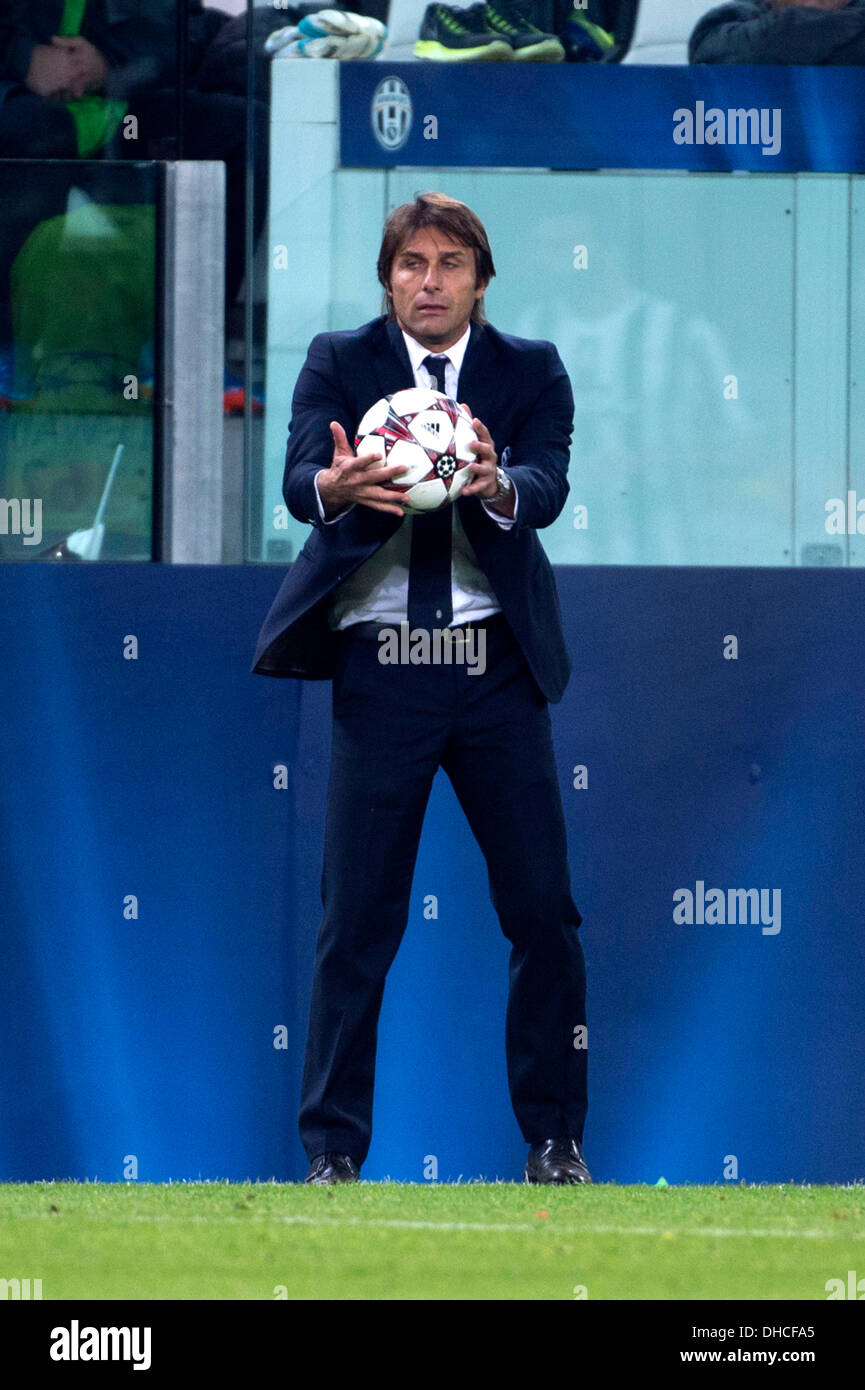 Turin, Italien. 5. November 2013. Antonio Conte (Juventus) Fußball