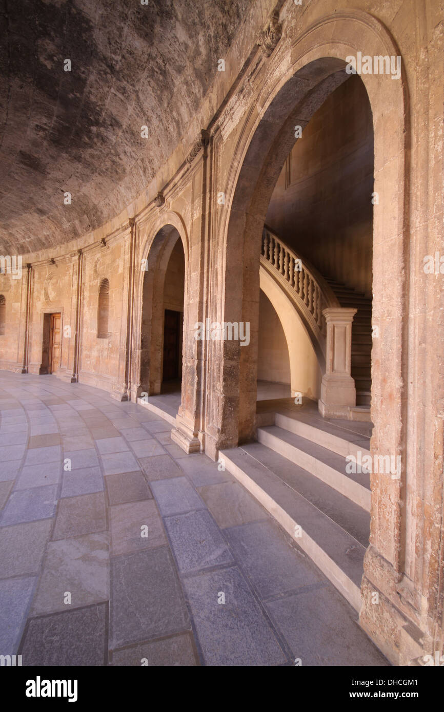 Palast Karls v. in Granada, Andalusien, Spanien Stockfoto