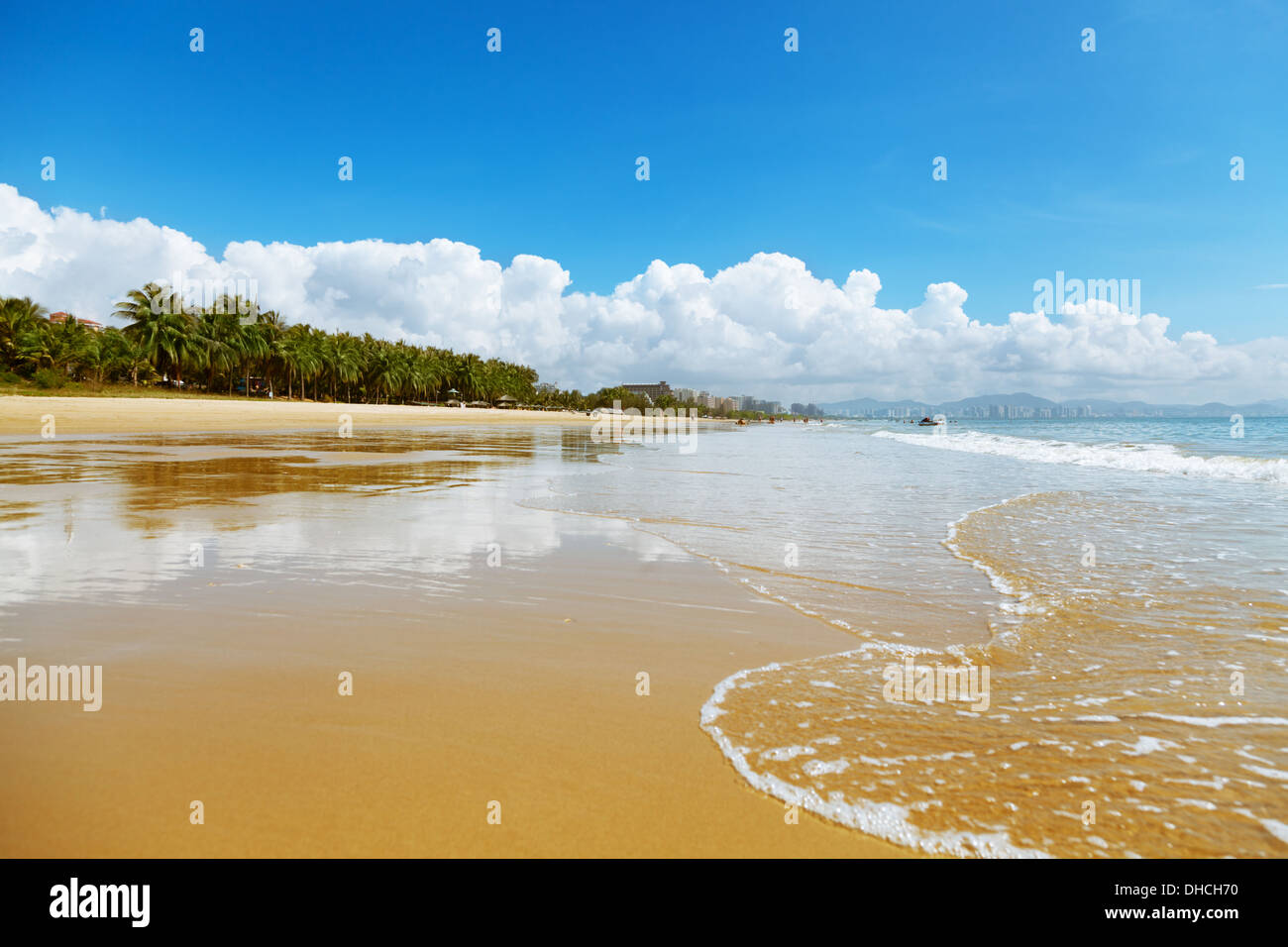 Strand Landschaft China, Hainan, Sanya Stockfoto