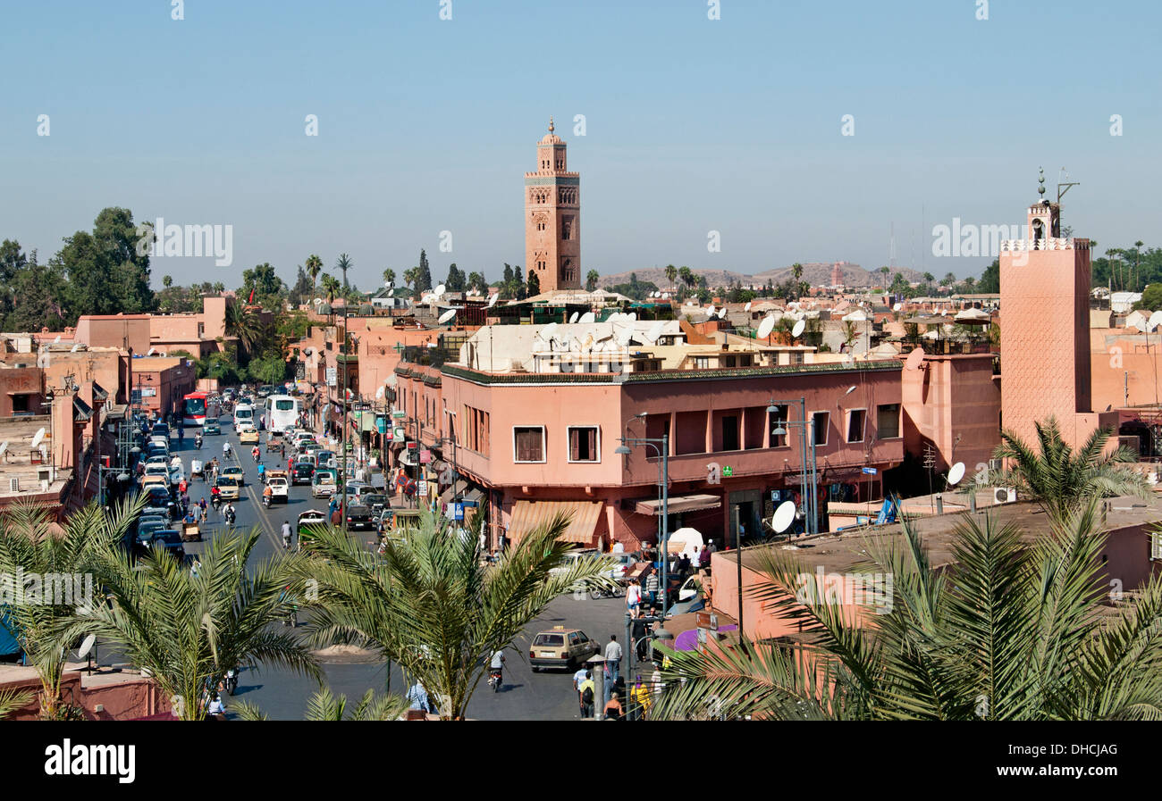 Marrakesch kaiserlichen Altstadt City marokkanische Marokko Stockfoto
