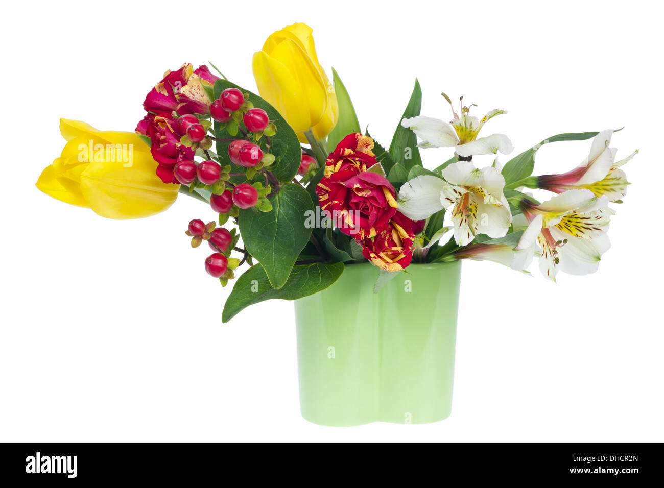 minimalistische florale Komposition Stockfoto