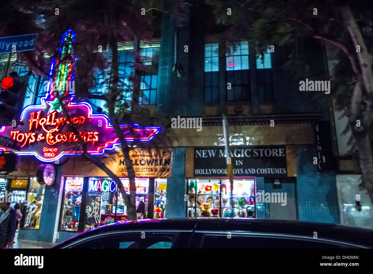 Ein Kostüm, Spielzeug und Magic Store auf dem Hollywood Boulevard in Hollywood, Kalifornien Stockfoto