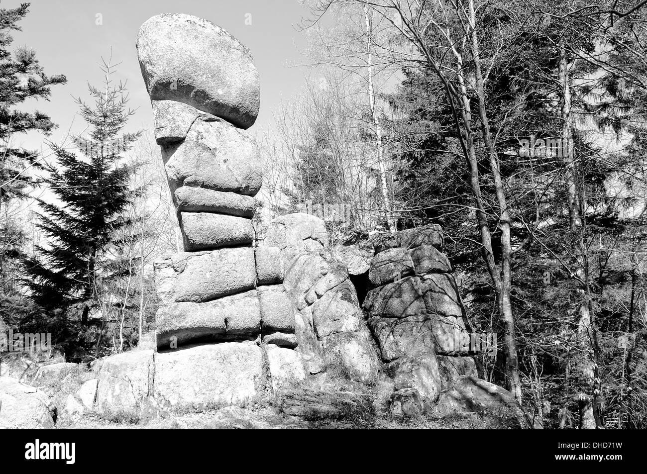 Sieben Felsen - Yachtal Schwarzwald Deutschland Stockfoto