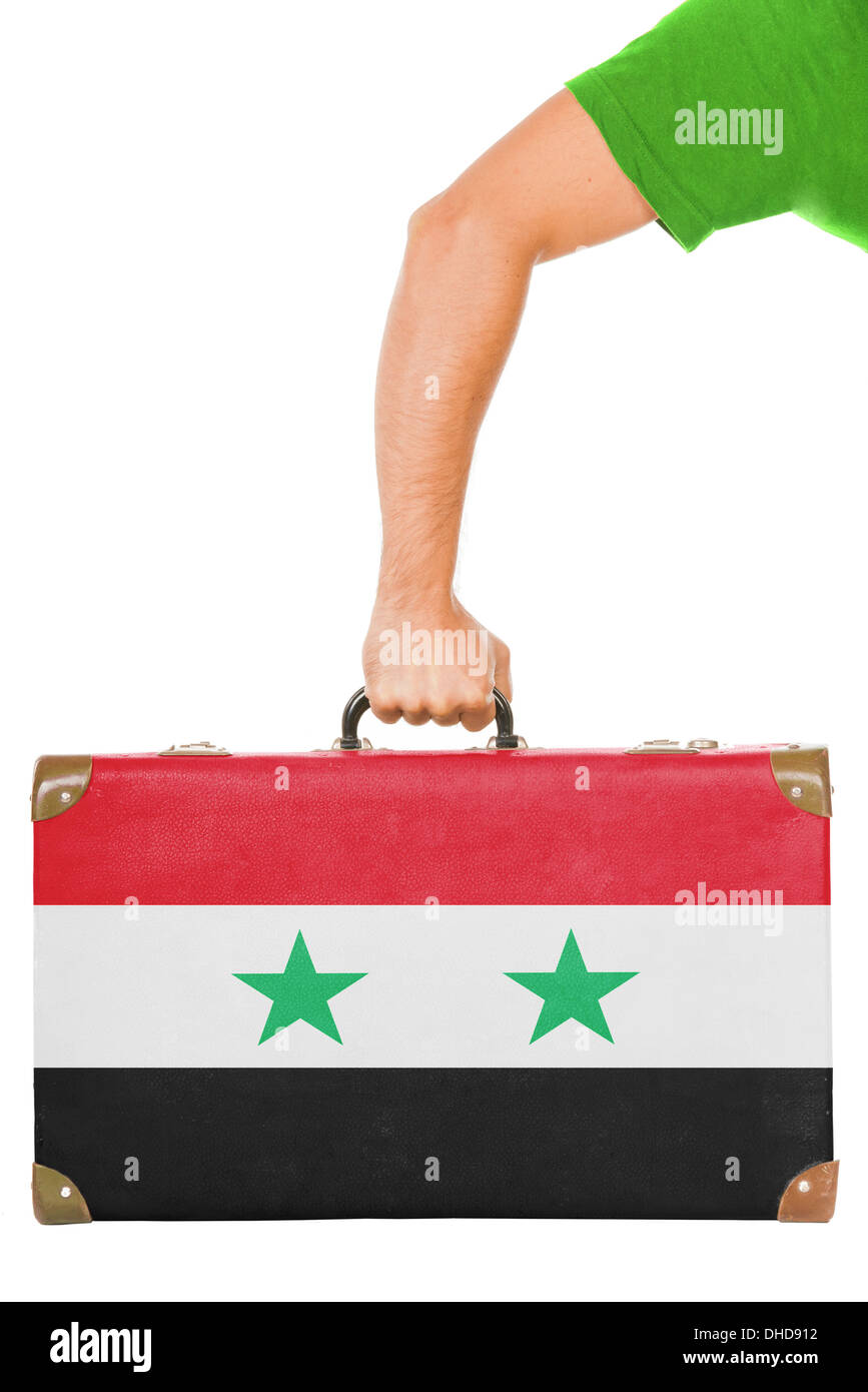 Die Flagge Syrien Stockfoto