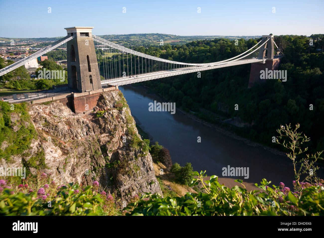 Clifton Suspension Bridge, die Avon-Schlucht, City of Bristol, UK Stockfoto