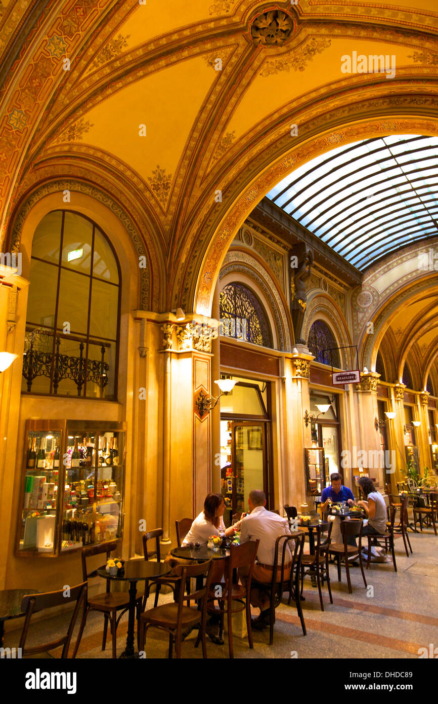 Cafe in Freyung Passage, Wien, Österreich, Europa Stockfoto