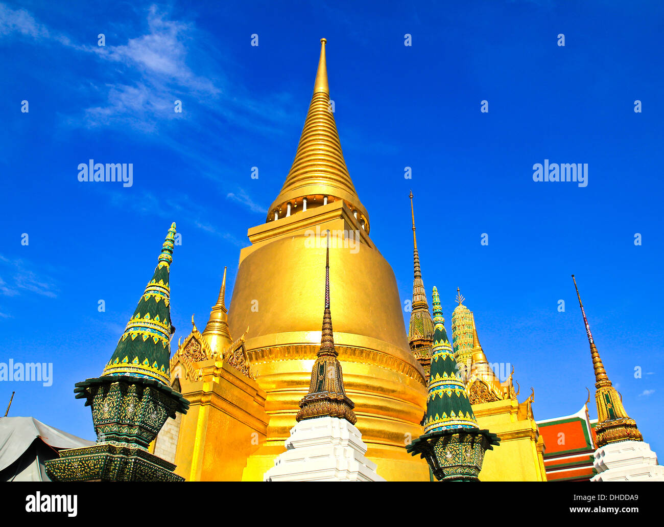 Eine Goldene Pagode, Grand Palace, Bangkok, Thailand Stockfoto