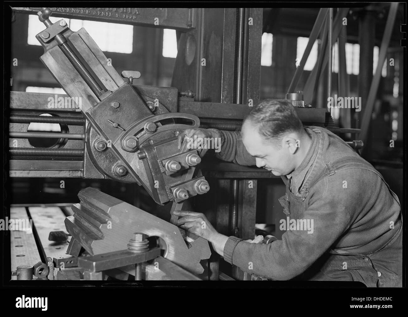 Eddystone, Pennsylvania - Eisenbahn Teile. Baldwin Locomotive Works. Buchse für einen Motor Drehspindel-Tool-Generator. 518726 Stockfoto