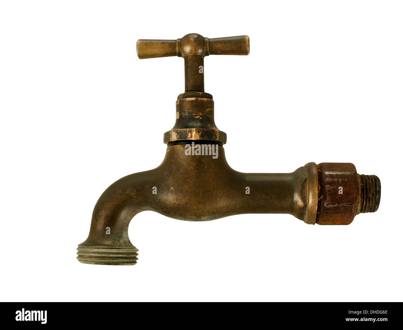 Antike Sanitär - Wasserhahn, Wasserhahn Stockfoto
