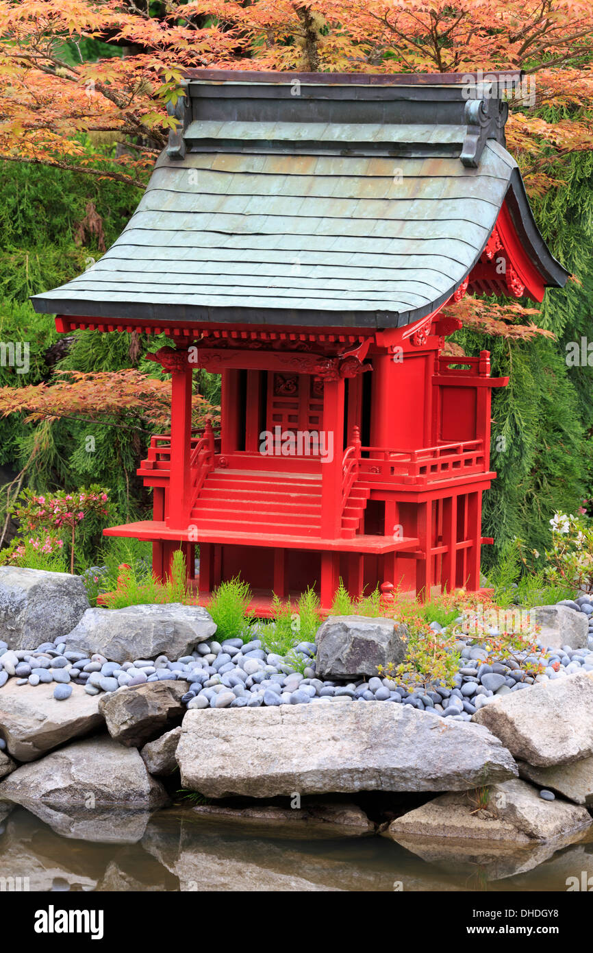 Japanischer Garten in Point Defiance Park, Tacoma, Washington State, Vereinigte Staaten von Amerika, Nordamerika Stockfoto
