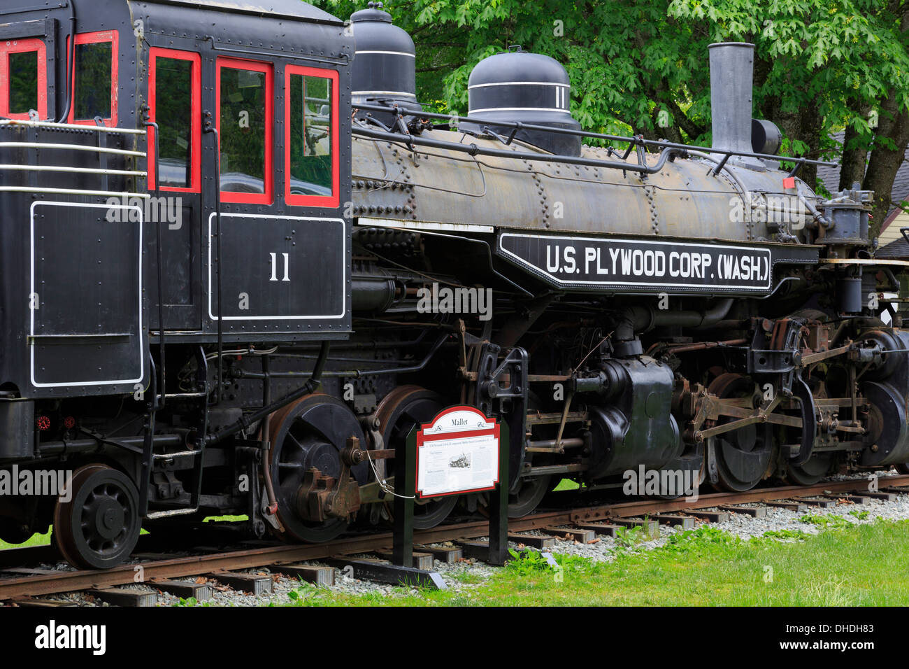 Northern Pacific Railway Museum, Snoqualmie, Seattle, Washington State, Vereinigte Staaten von Amerika, Nordamerika Stockfoto